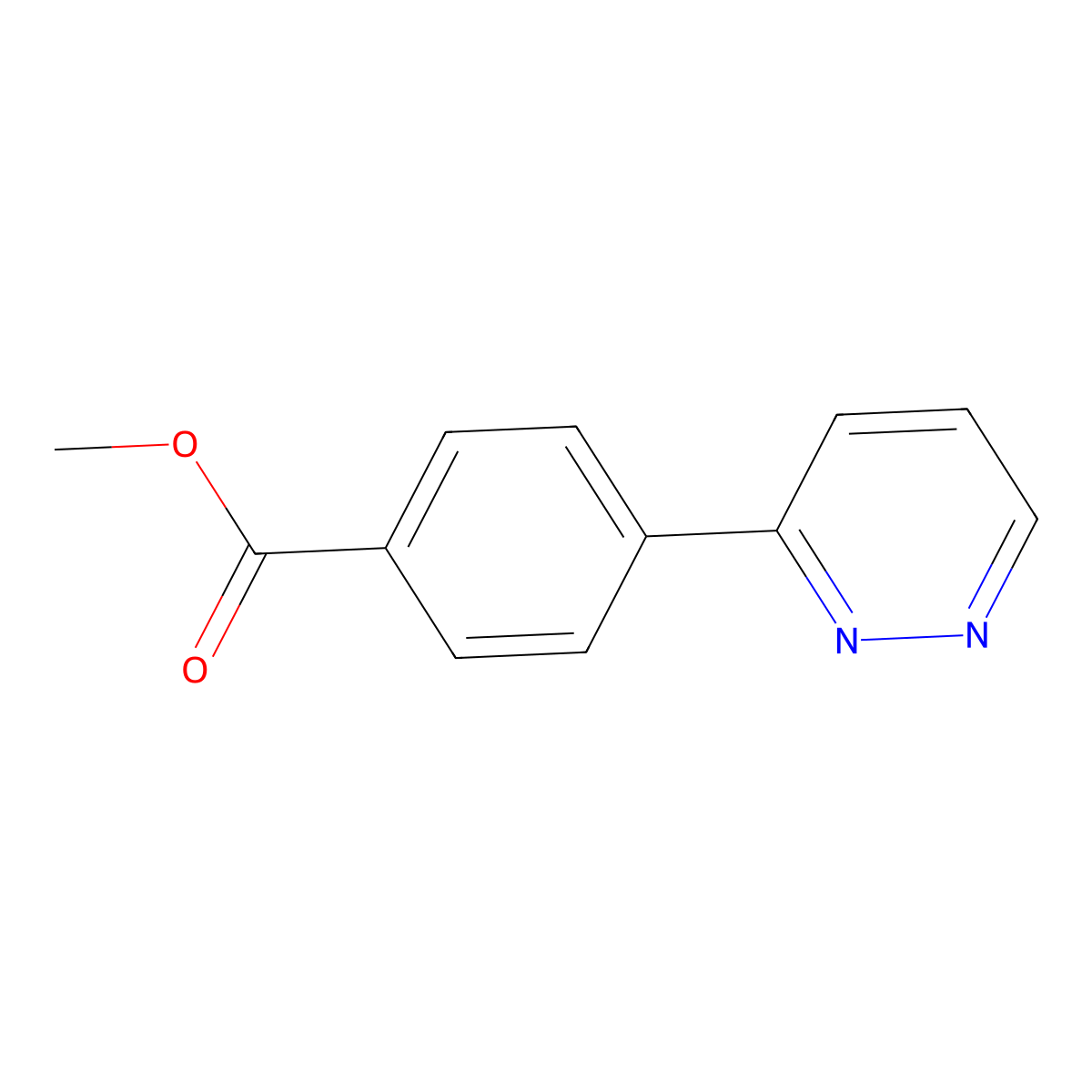 4-(3-Pyridazinyl)benzoic acid methyl ester molecular structure, CAS 1431310-87-0