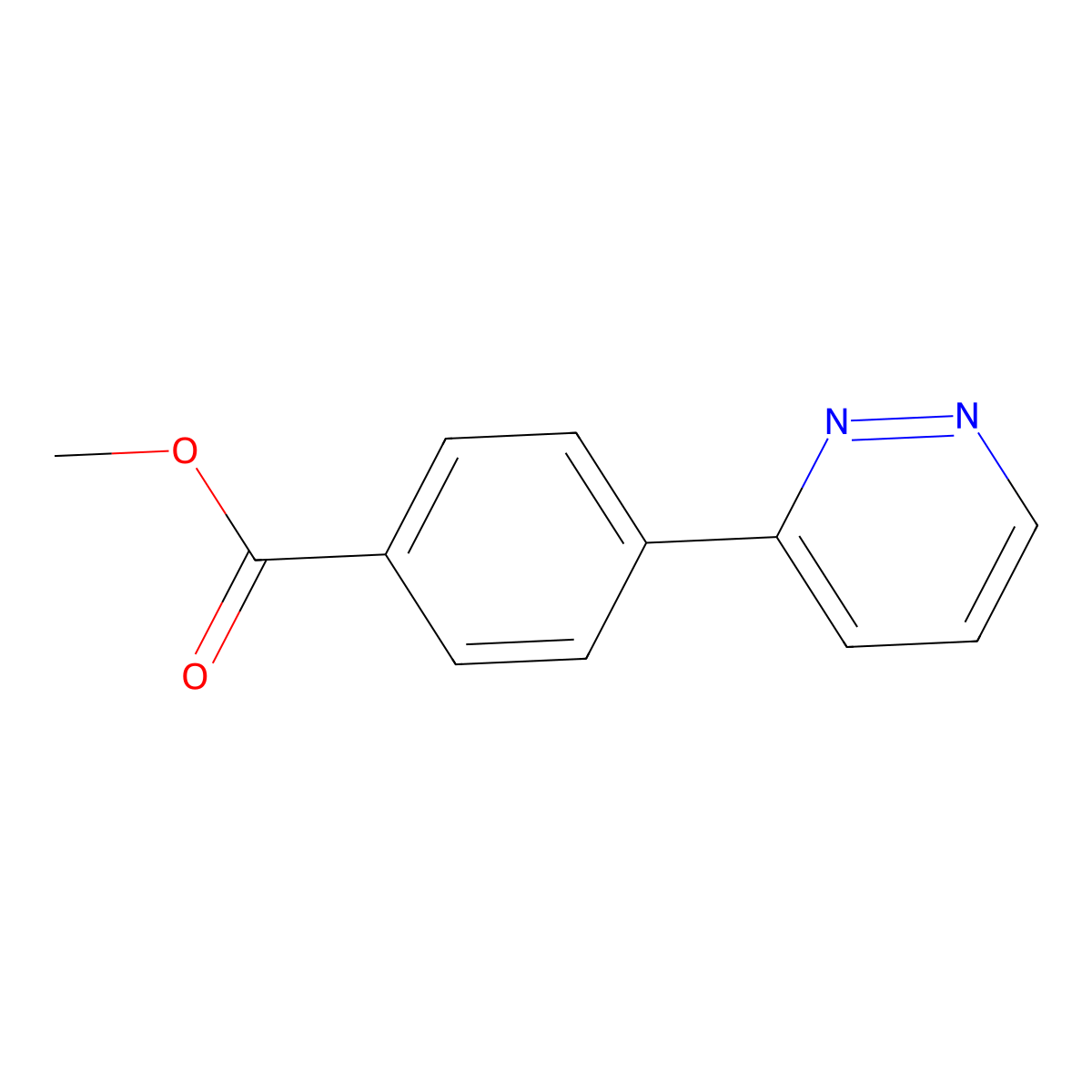 4-(3-Pyridazinyl)benzoic acid methyl ester molecular structure, CAS 1431310-87-0