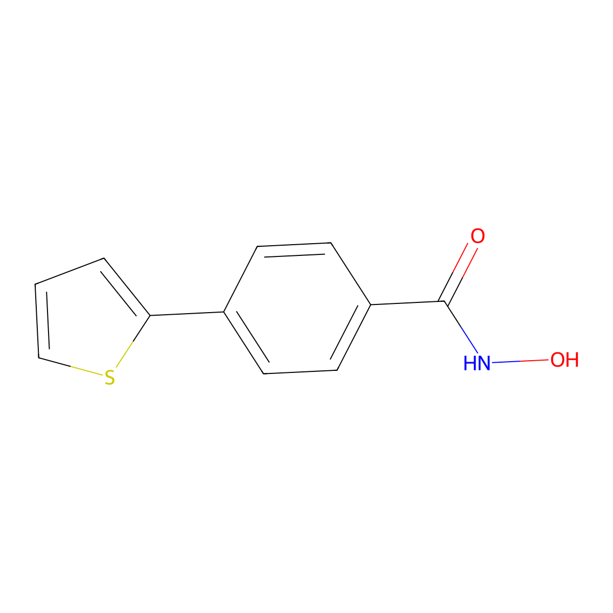 N-hydroxy-4-(thiophen-2-yl)benzamide molecular structure, CAS 1431320-23-8