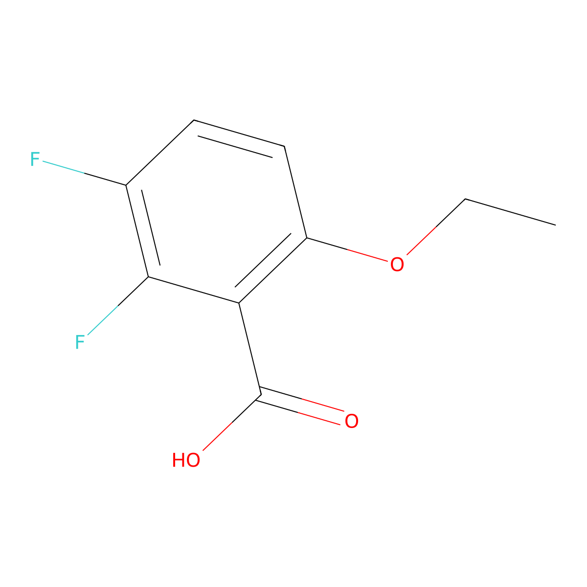 6-Ethoxy-2,3-difluorobenzoic acid molecular structure, CAS 1431329-81-5