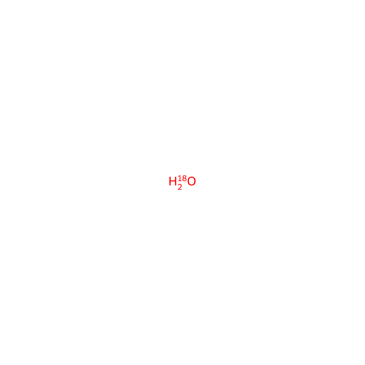 Water-18O molecular structure, CAS 14314-42-2