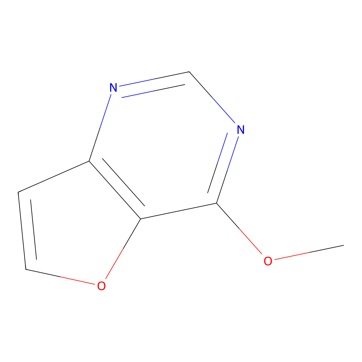 4-Methoxyfuro[3,2-d]pyrimidine molecular structure, CAS 1431412-17-7