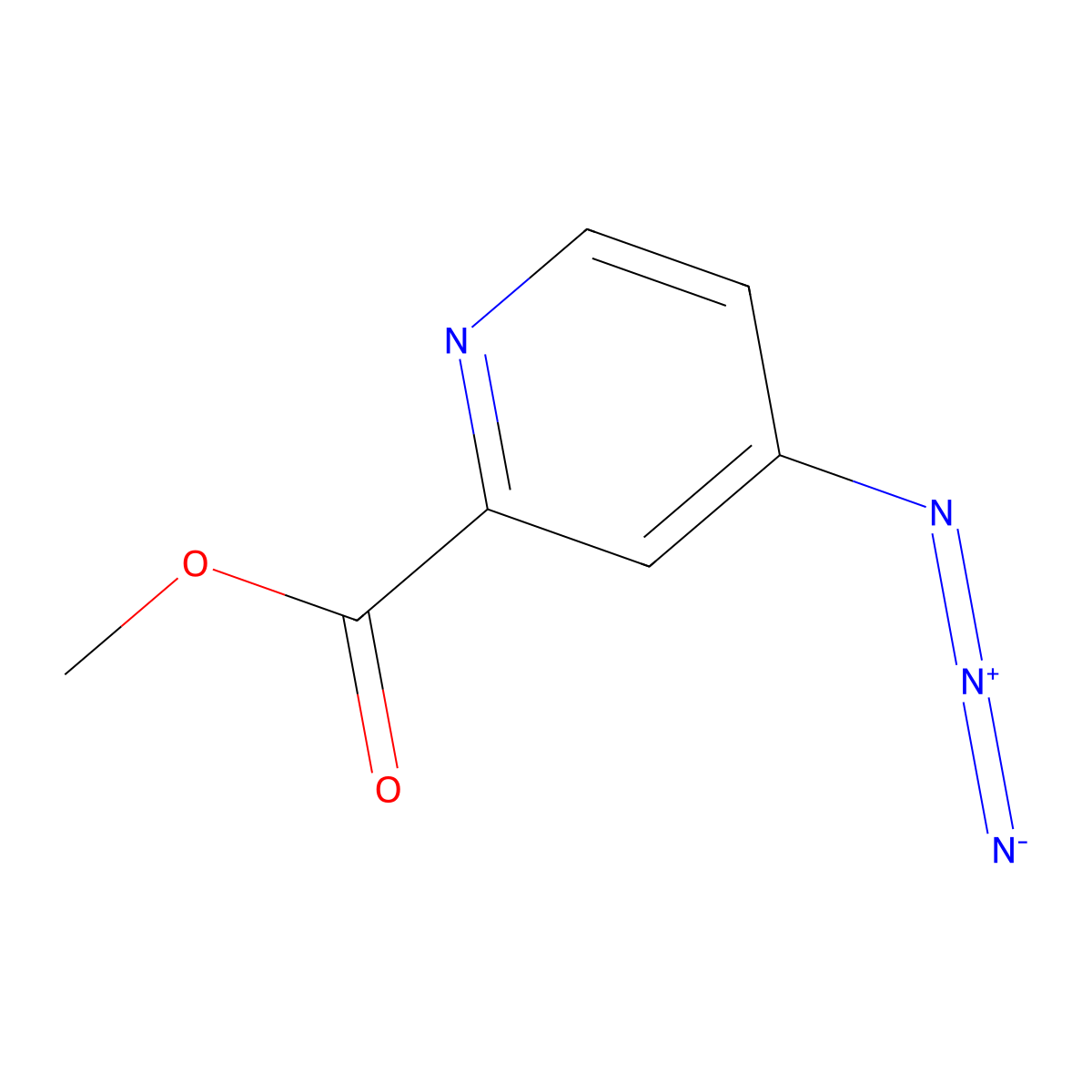 Methyl 4-azidopyridine-2-carboxylate molecular structure, CAS 1431470-10-8