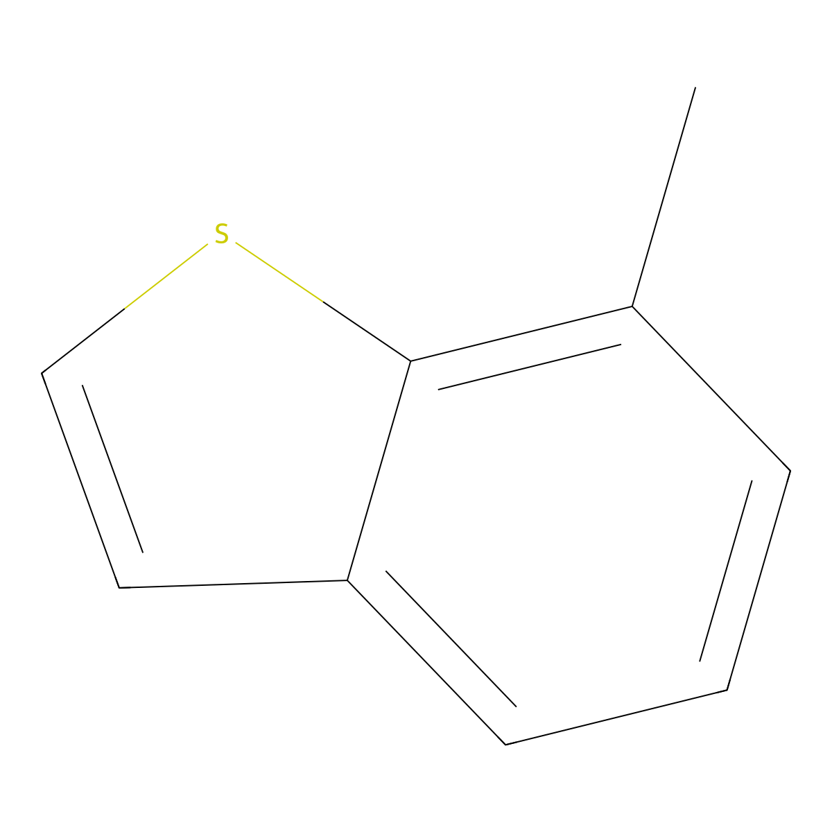 7-Methyl-1-benzothiophene molecular structure, CAS 14315-15-2