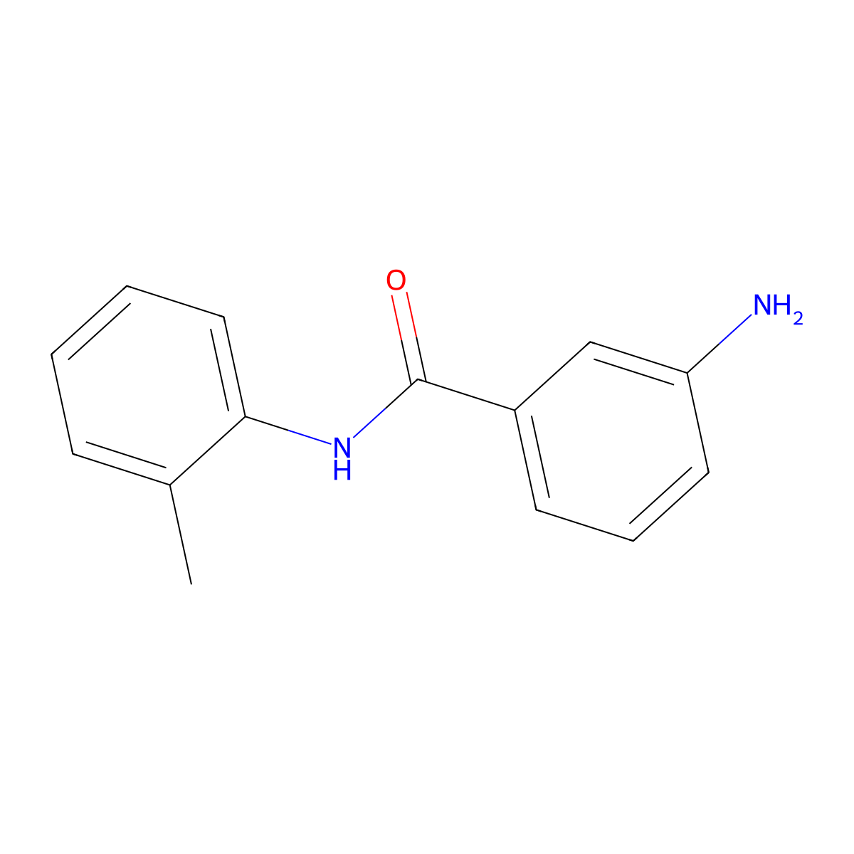 3-amino-N-(2-methylphenyl)benzamide molecular structure, CAS 14315-20-9