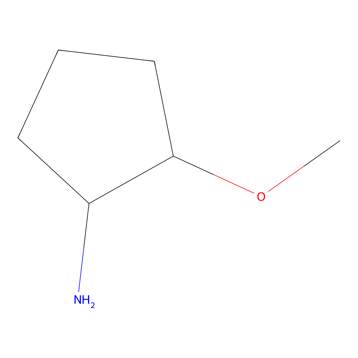 cis-2-Methoxycyclopentanamine molecular structure, CAS 1431506-53-4