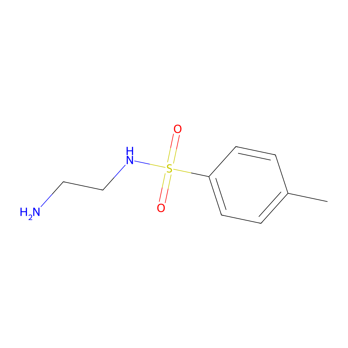 N-(2-Aminoethyl)-4-methylbenzenesulfonamide molecular structure, CAS 14316-16-6