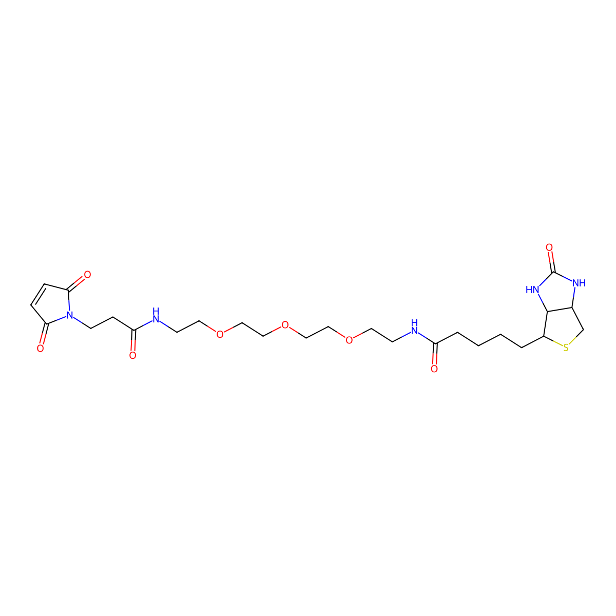 Biotin-PEG3-Mal molecular structure, CAS 1431618-70-0