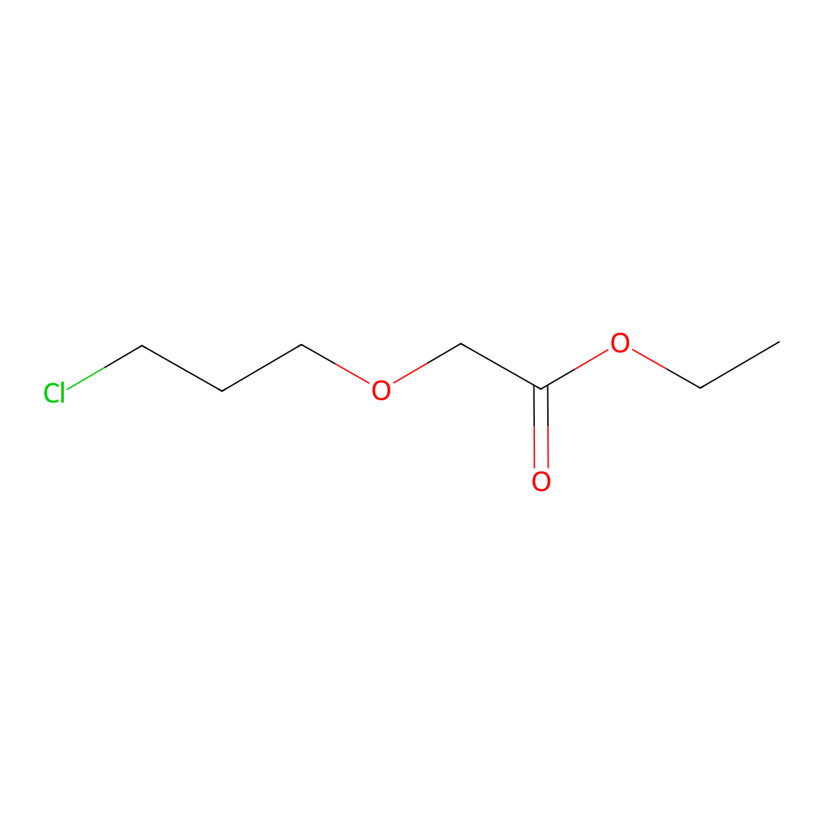 Ethyl 2-(3-chloropropoxy)acetate molecular structure, CAS 143165-48-4