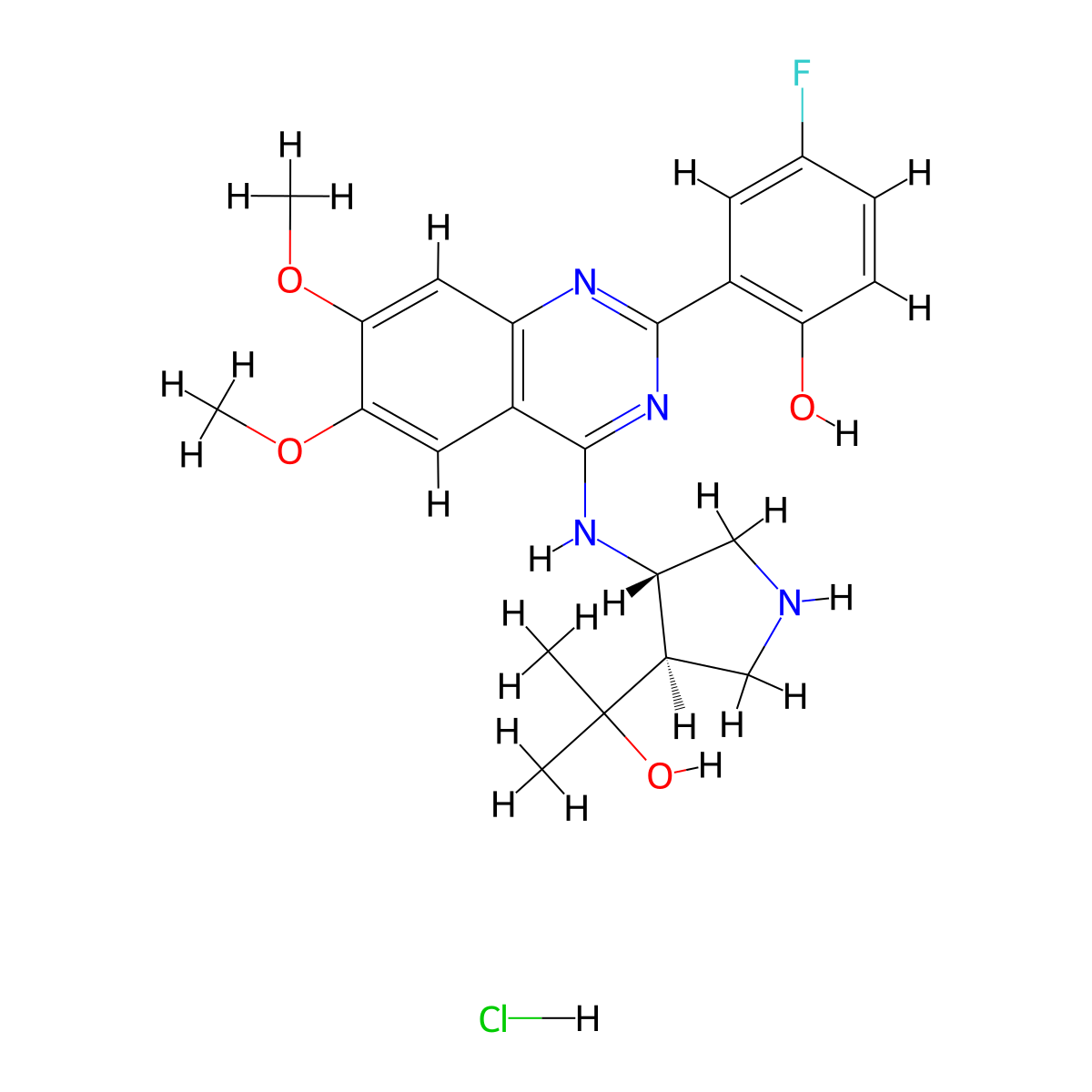 CCT241533 hydrochloride molecular structure, CAS 1431697-96-9