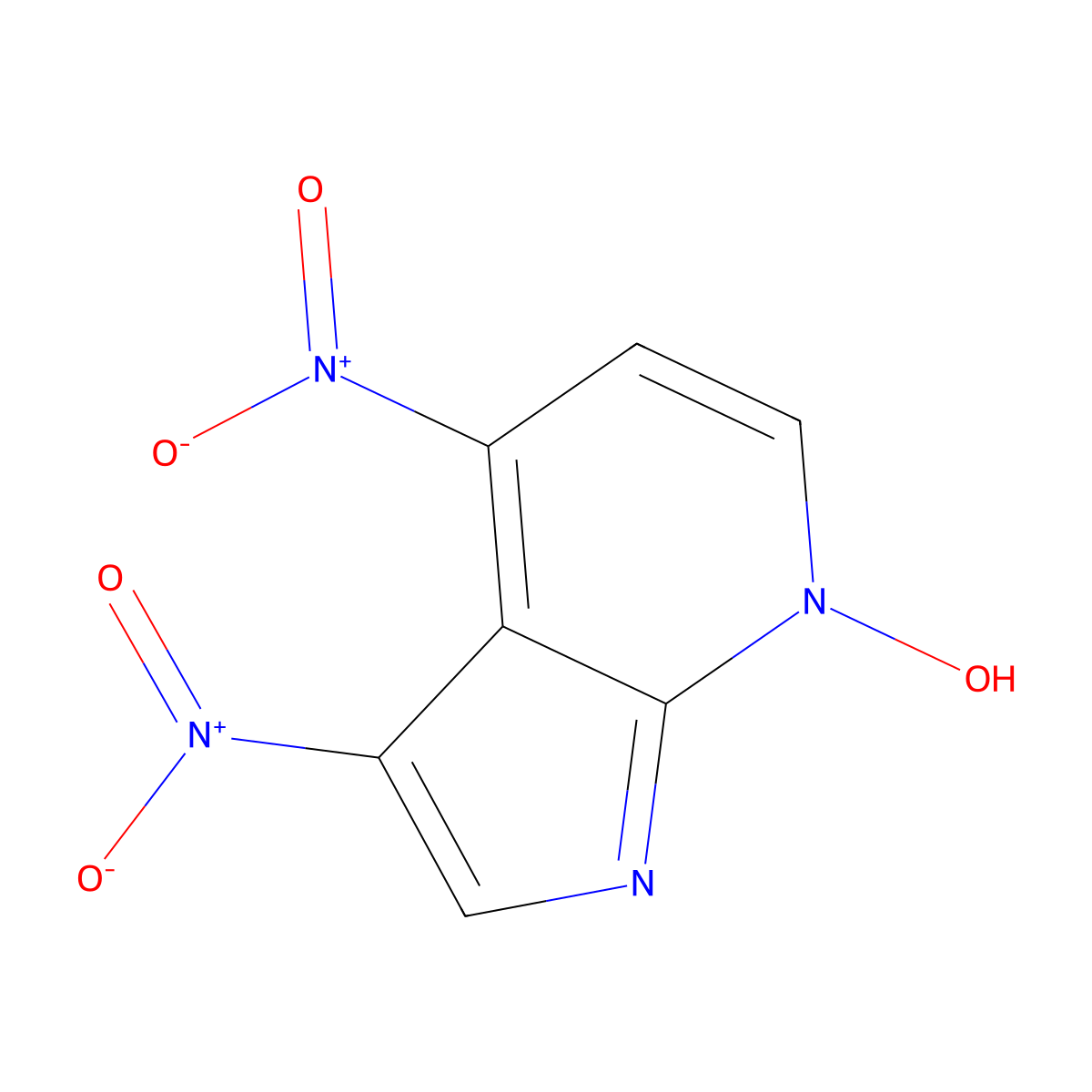 3,4-dinitro-1H-pyrrolo[2,3-b]pyridine 7-oxide molecular structure, CAS 1431698-08-6
