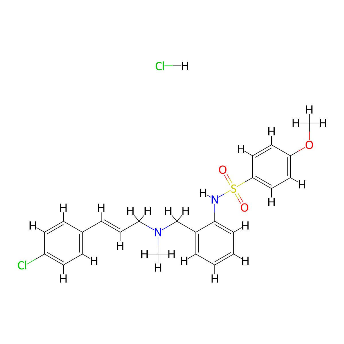 KN-92 hydrochloride molecular structure, CAS 1431698-47-3