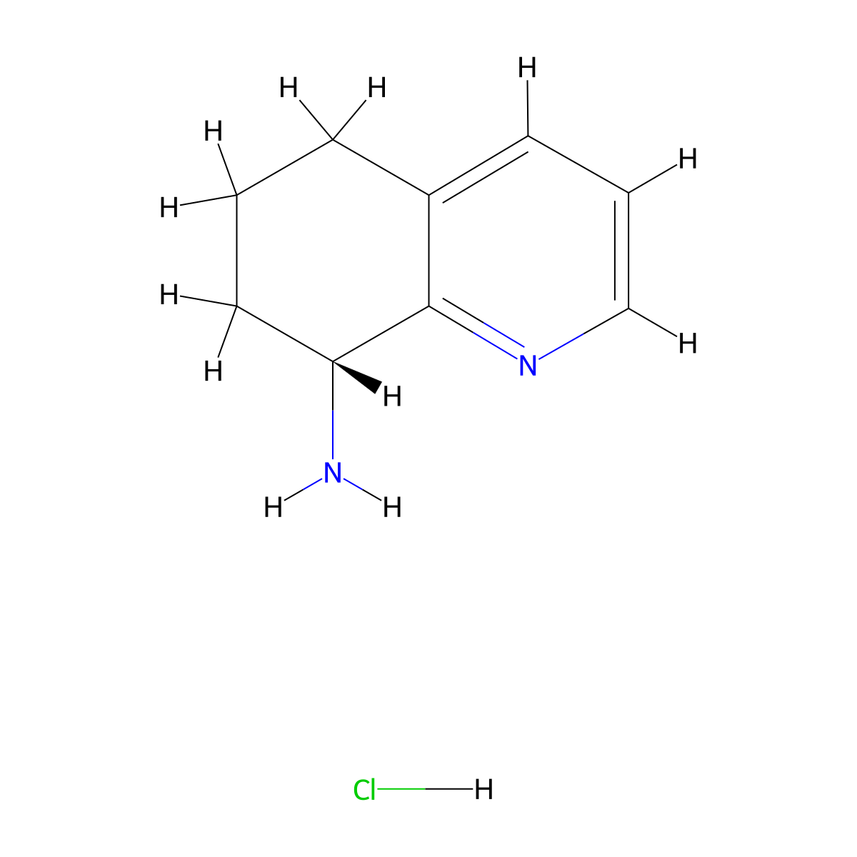(R)-5,6,7,8-Tetrahydro-quinolin-8-ylamine dihydrochloride molecular structure, CAS 1431726-92-9