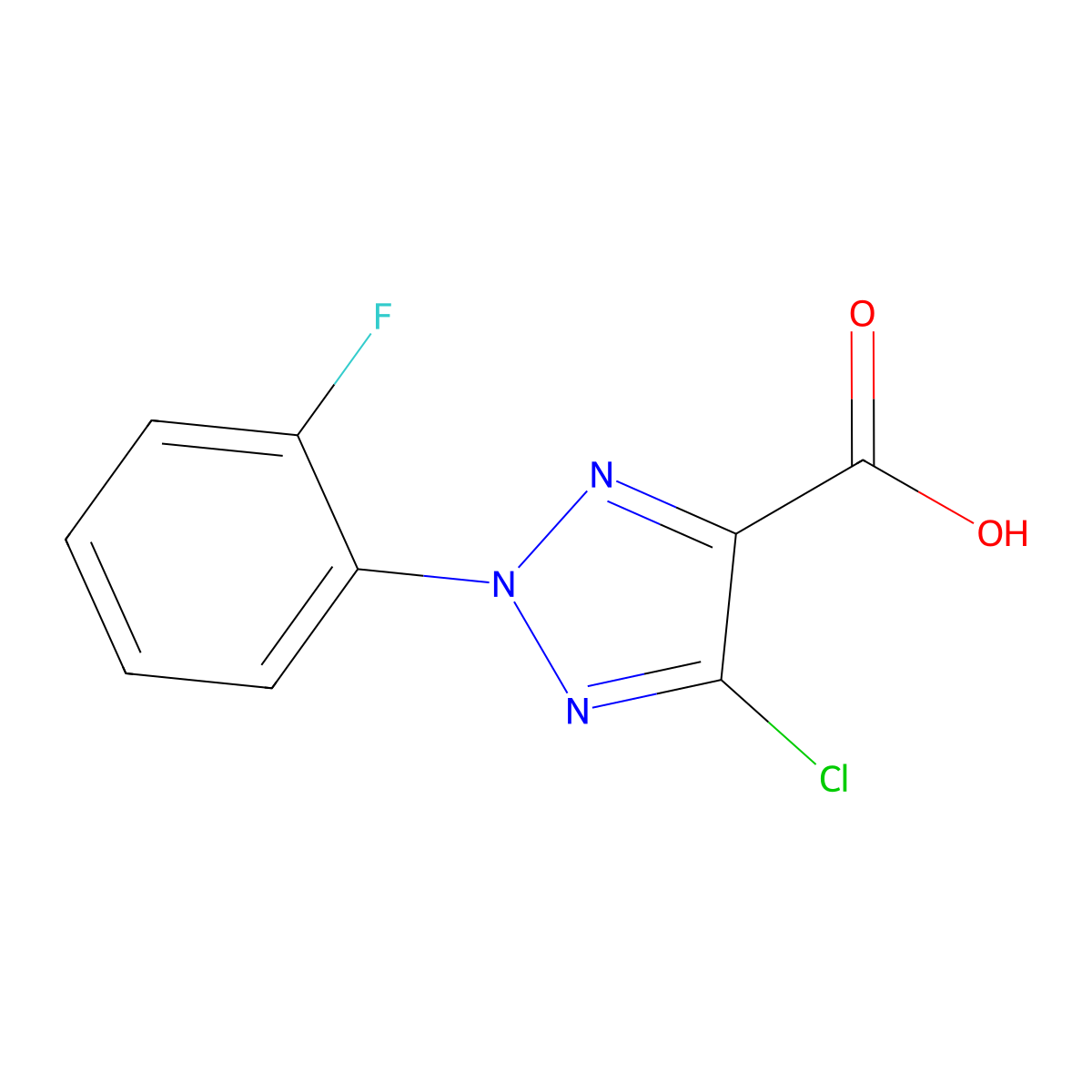 5-Chloro-2-(2-fluorophenyl)-2H-1,2,3-triazole-4-carboxylic acid molecular structure, CAS 1431727-83-1