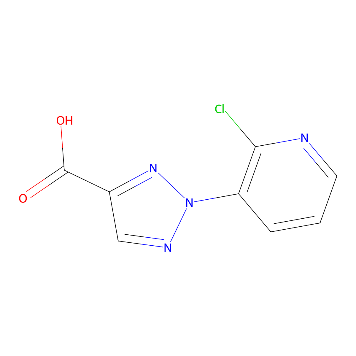 2-(2-Chloropyridin-3-yl)-2H-1,2,3-triazole-4-carboxylic acid molecular structure, CAS 1431727-87-5