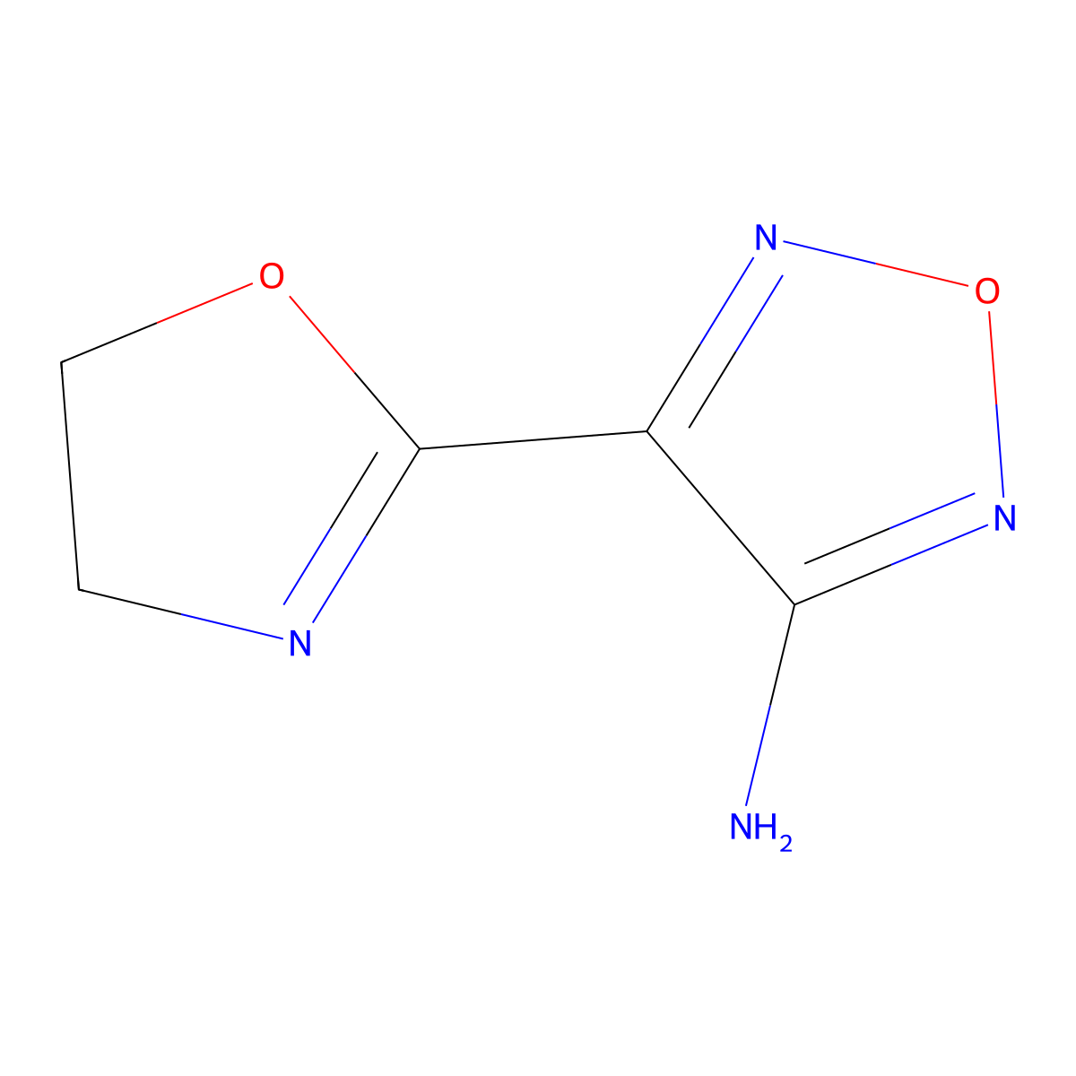 4-(4,5-Dihydrooxazol-2-yl)-1,2,5-oxadiazol-3-amine molecular structure, CAS 1431728-34-5