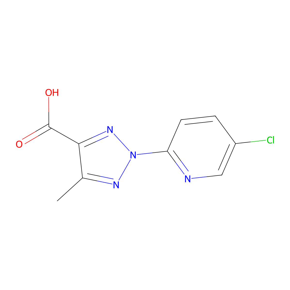 2-(5-Chloropyridin-2-yl)-5-methyl-2H-1,2,3-triazole-4-carboxylic acid molecular structure, CAS 1431728-82-3