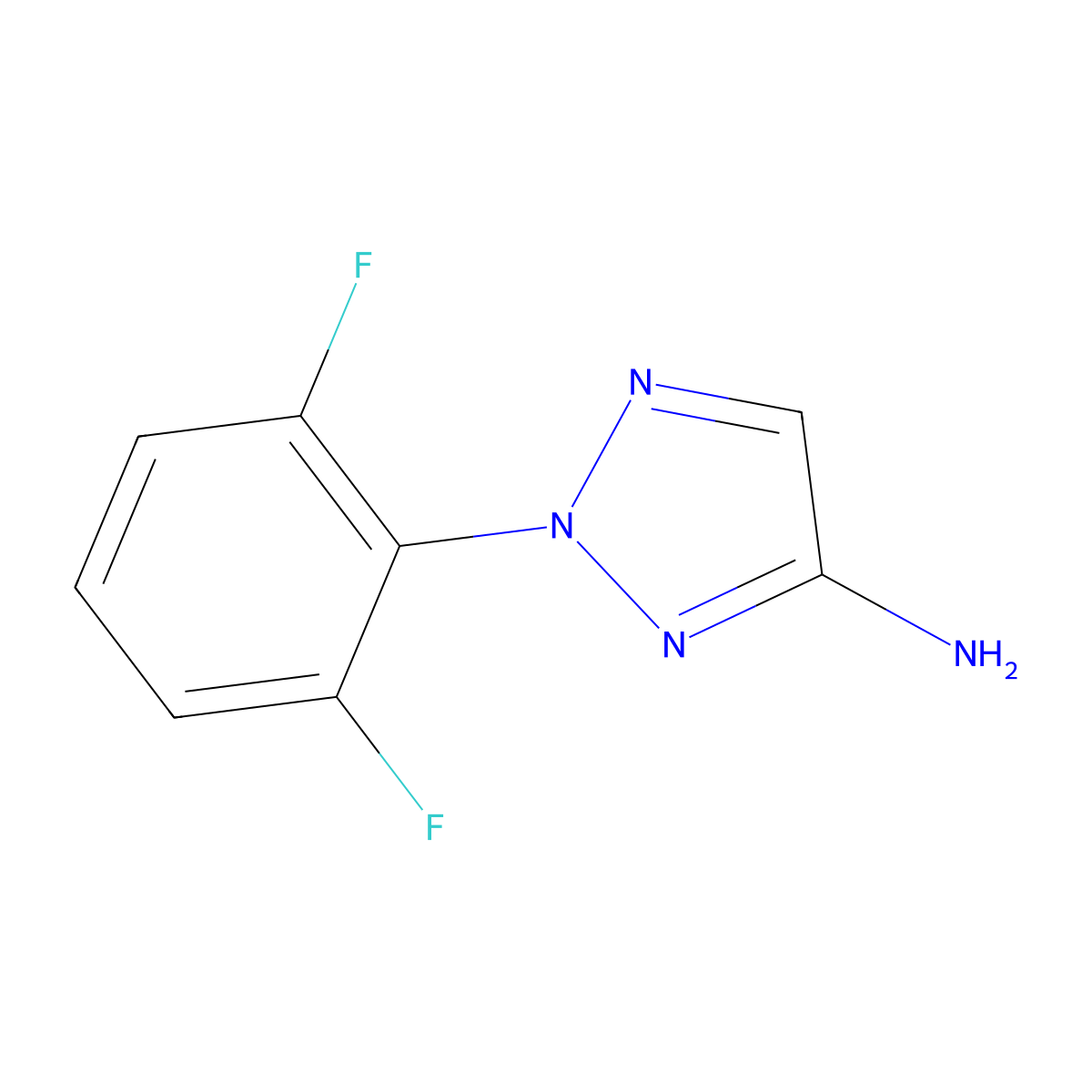 2-(2,6-Difluorophenyl)-2H-1,2,3-triazol-4-amine molecular structure, CAS 1431729-59-7