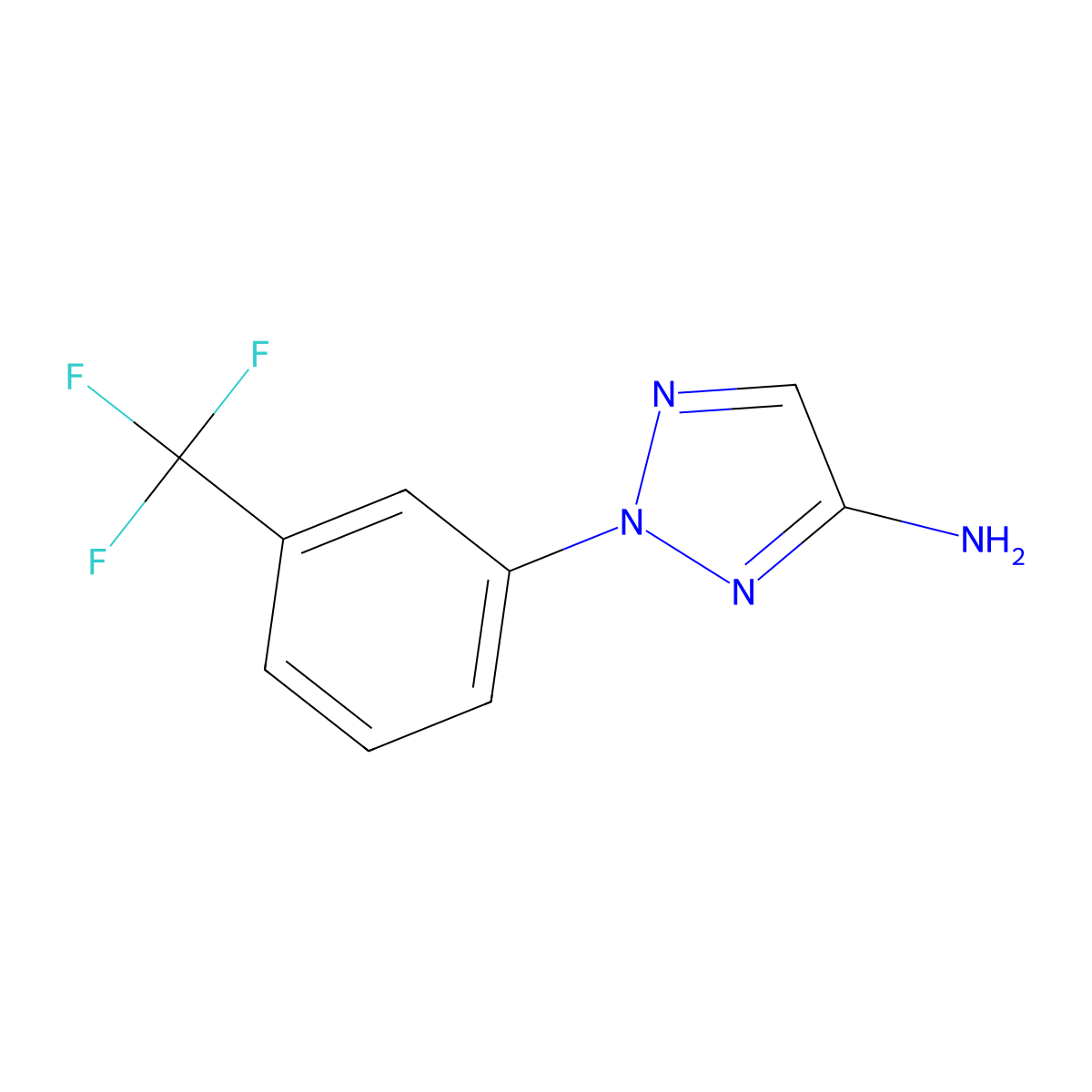 2-(3-(Trifluoromethyl)phenyl)-2H-1,2,3-triazol-4-amine molecular structure, CAS 1431729-88-2