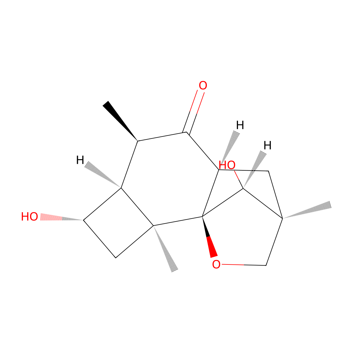 (3S,4aS,6R,6aS,7S,8aS,8bR,9S)-7,9-dihydroxy-3,6,8a-trimethyloctahydro-3,8b-methanocyclobuta[h]chromen-5(6H)-one molecular structure, CAS 1431779-10-0