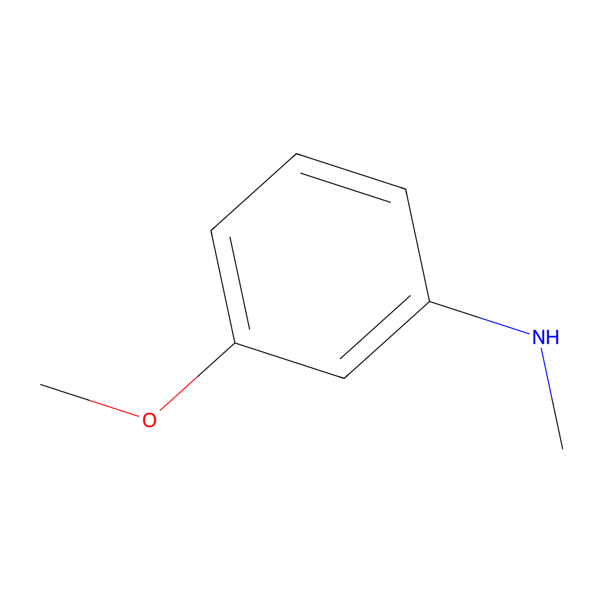 N-Methyl-m-anisidine molecular structure, CAS 14318-66-2