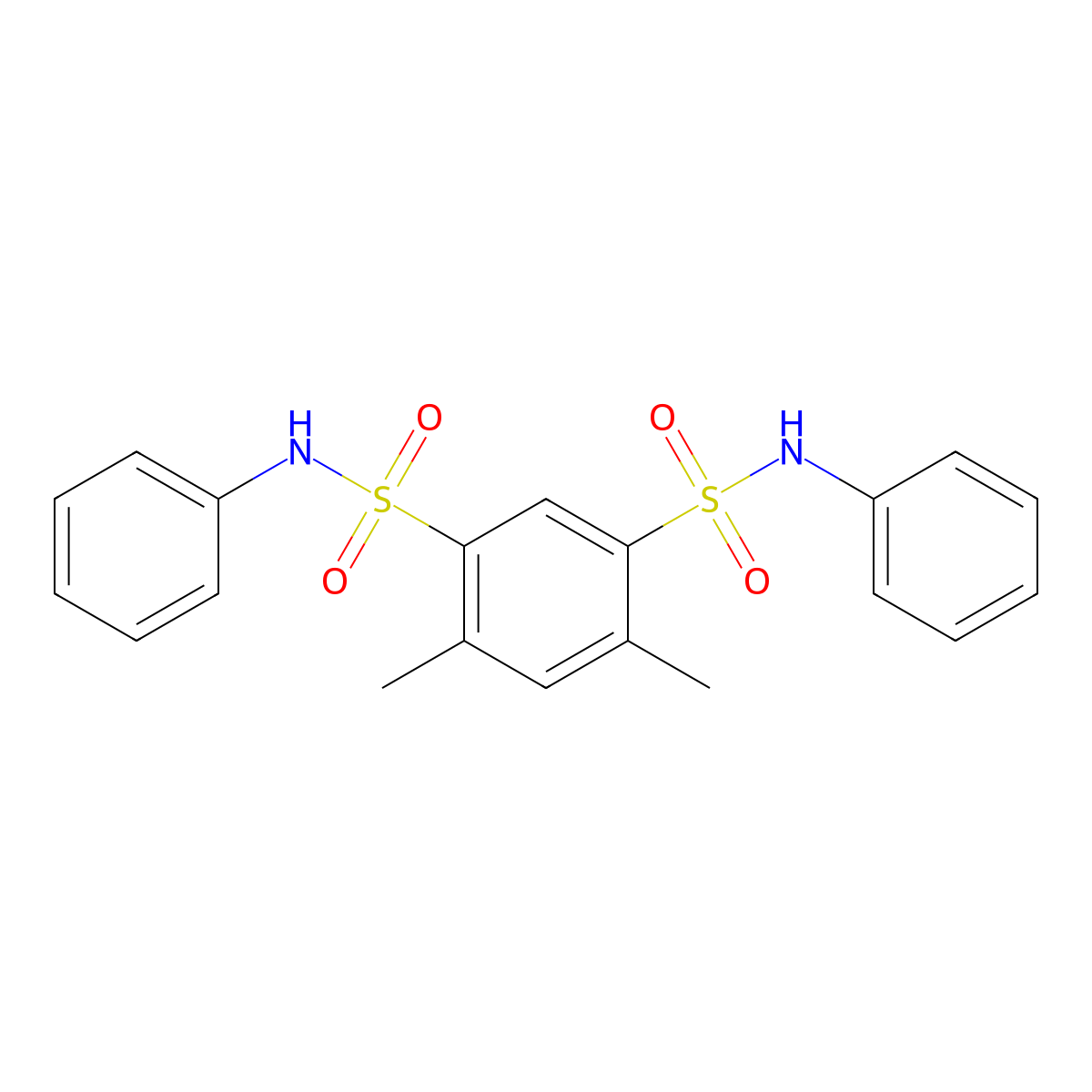 1,3-Xylylene-4,6-bis(sulfanilide) molecular structure, CAS 143182-20-1