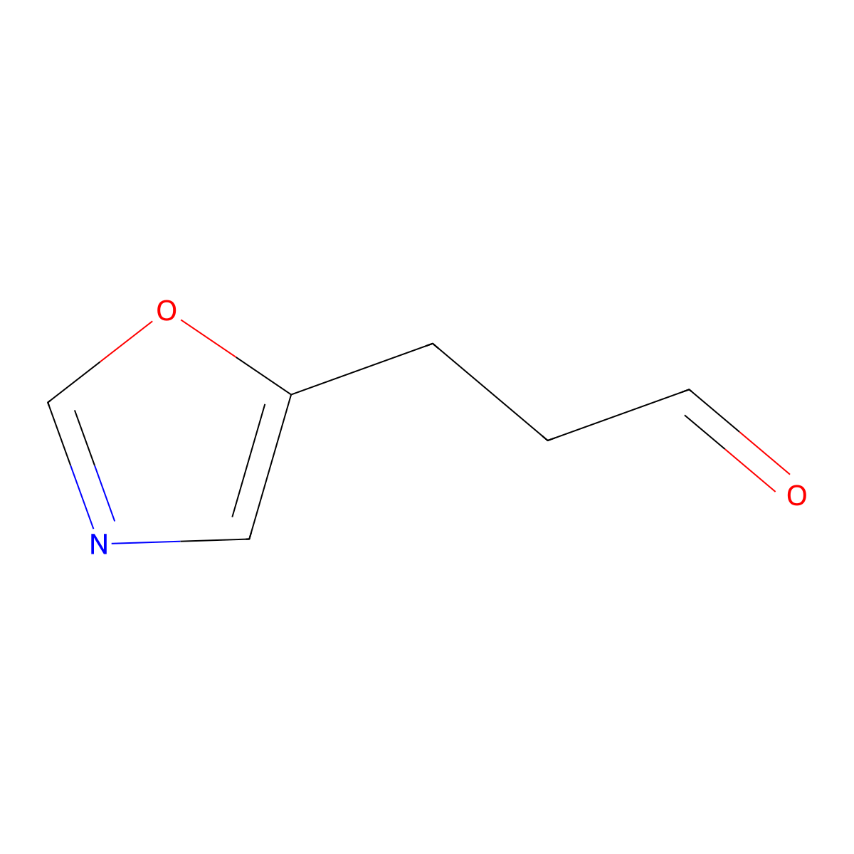 3-(1,3-Oxazol-5-yl)propanal molecular structure, CAS 143184-88-7
