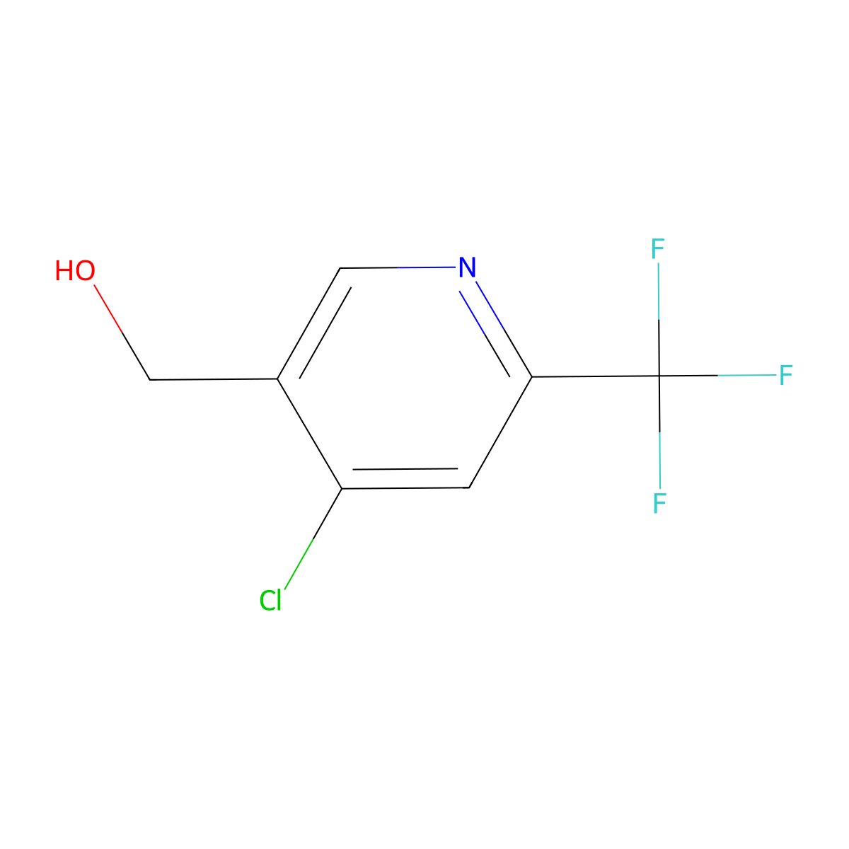 (4-Chloro-6-(trifluoromethyl)pyridin-3-yl)methanol molecular structure, CAS 1431842-82-8