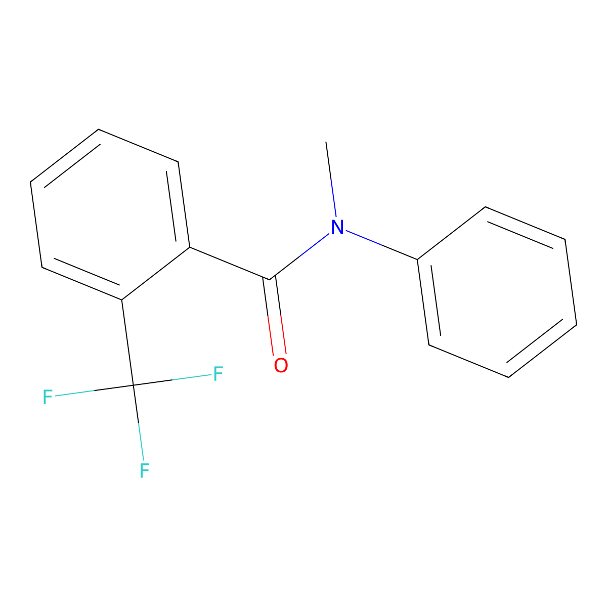 N-methyl-N-phenyl-2-(trifluoromethyl)benzamide molecular structure, CAS 1431849-04-5