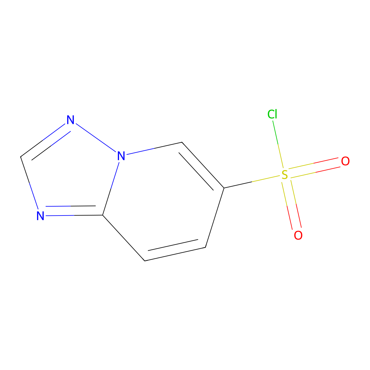[1,2,4]Triazolo[1,5-a]pyridine-6-sulfonyl chloride molecular structure, CAS 1431877-59-6