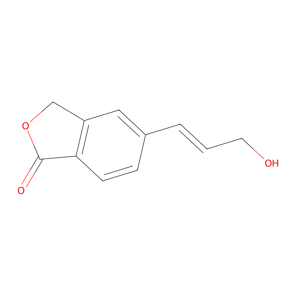 5-[(1E)-3-hydroxyprop-1-en-1-yl]-2-benzofuran-1(3H)-one molecular structure, CAS 1431944-56-7