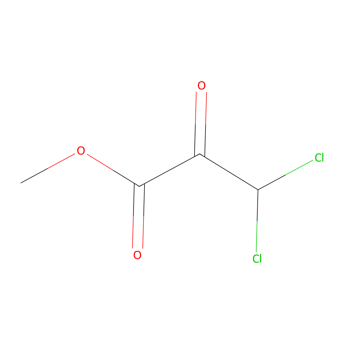 Methyl 3,3-dichloro-2-oxopropanoate molecular structure, CAS 1431953-90-0
