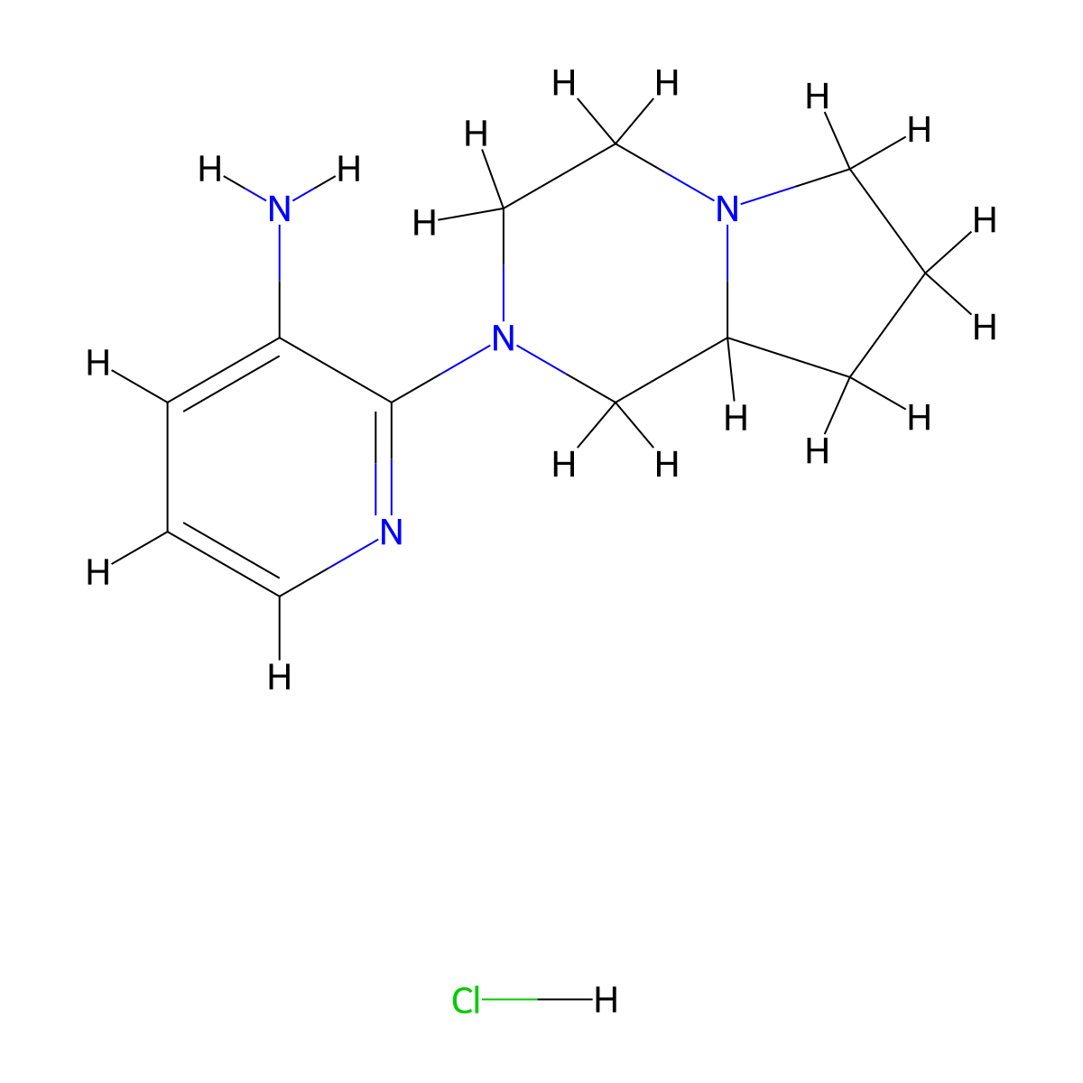 2-(hexahydropyrrolo[1,2-a]pyrazin-2(1H)-yl)pyridin-3-amine molecular structure, CAS 1431965-87-5