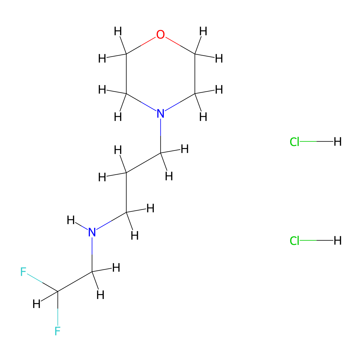 N-(2,2-Difluoroethyl)-N-(3-morpholin-4-ylpropyl)amine dihydrochloride molecular structure, CAS 1431966-02-7