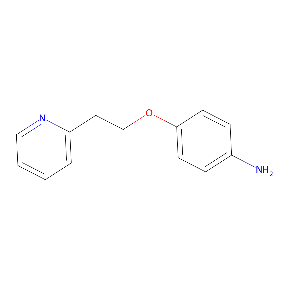 4-(2-Pyridin-2-ylethoxy)aniline molecular structure, CAS 1431966-68-5