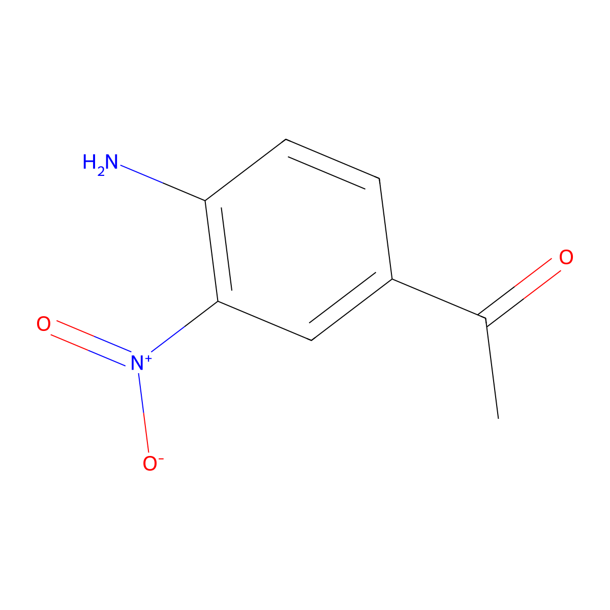 1-(4-Amino-3-nitrophenyl)ethan-1-one molecular structure, CAS 1432-42-4