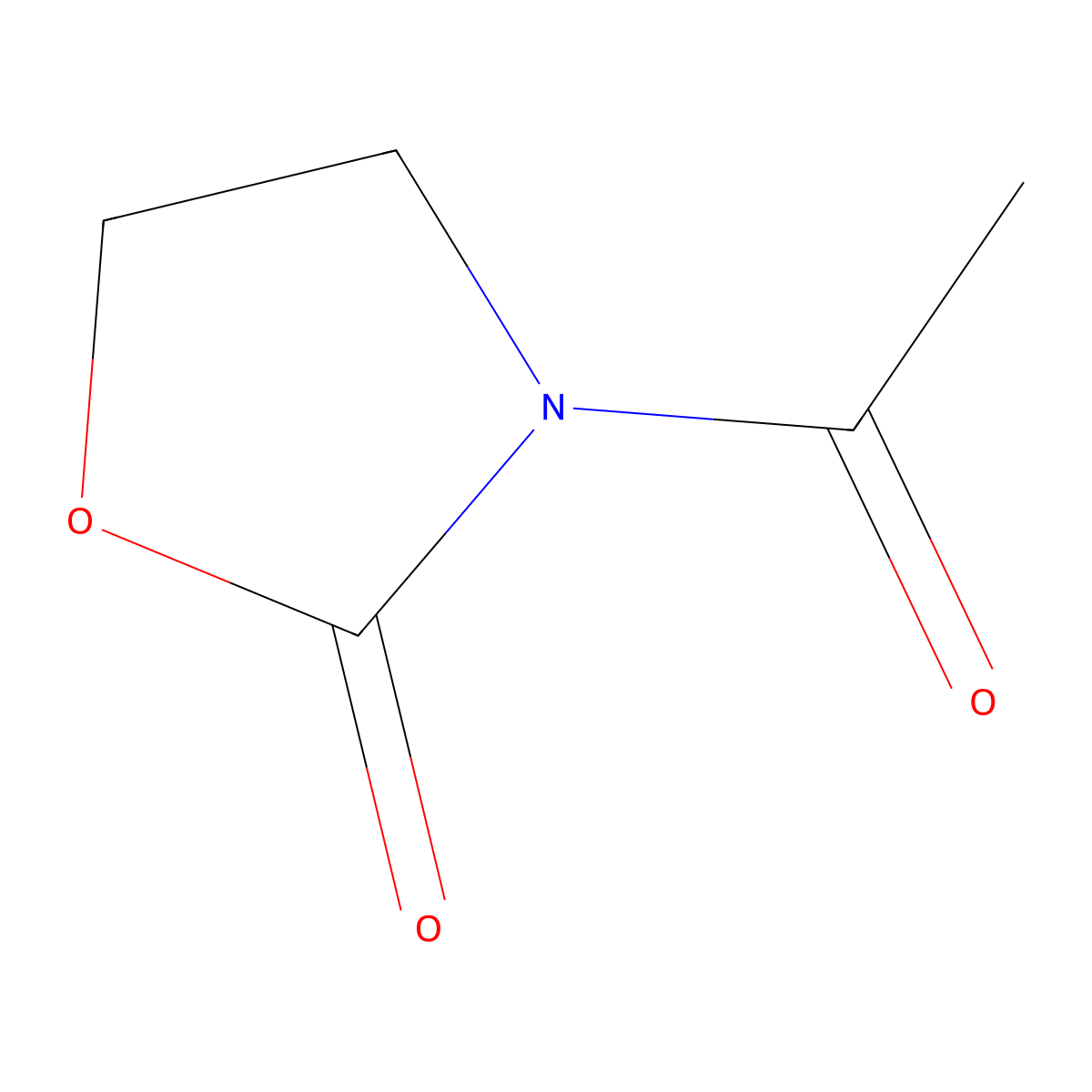 3-Acetyl-2-oxazolidinone molecular structure, CAS 1432-43-5