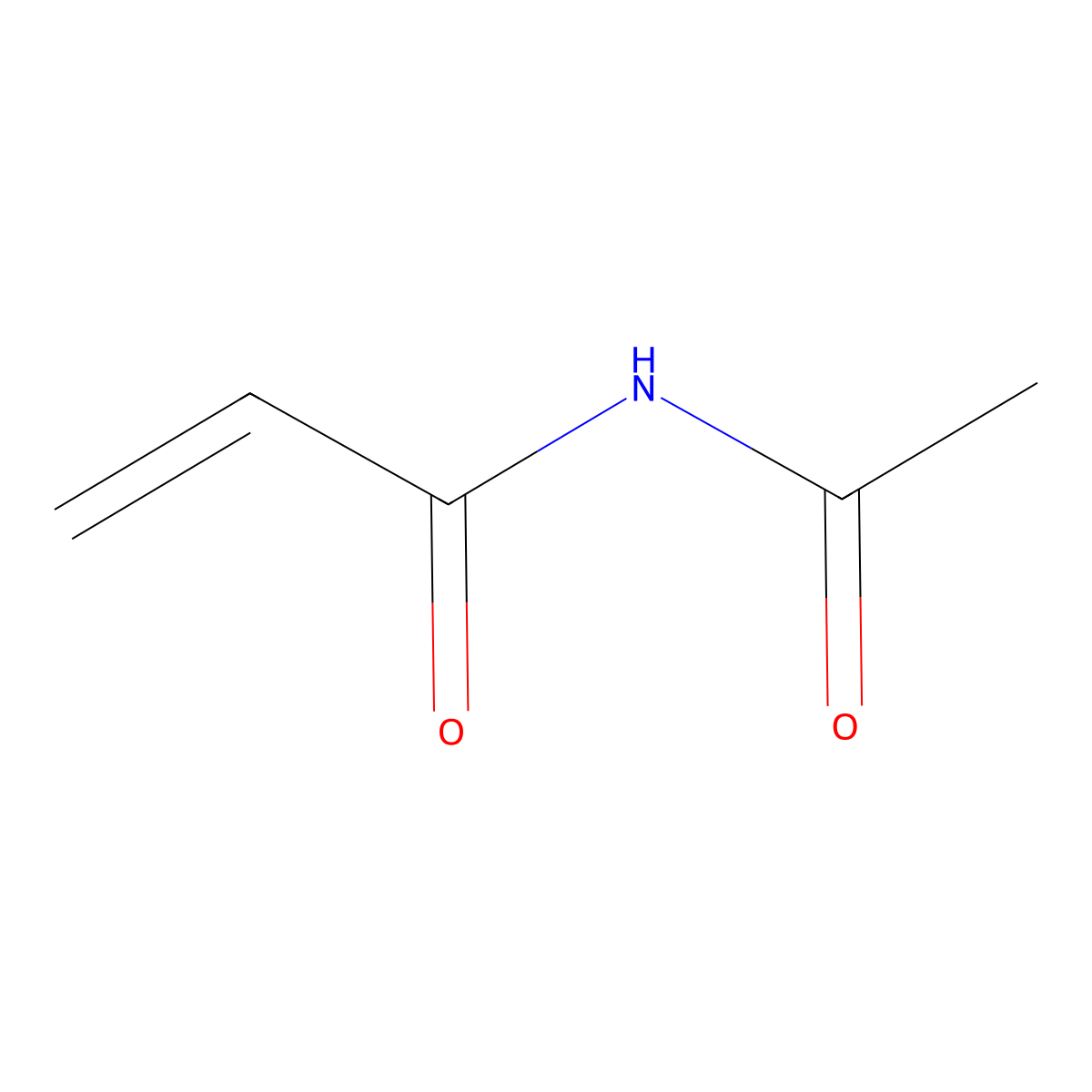 N-acetylprop-2-enamide molecular structure, CAS 1432-45-7