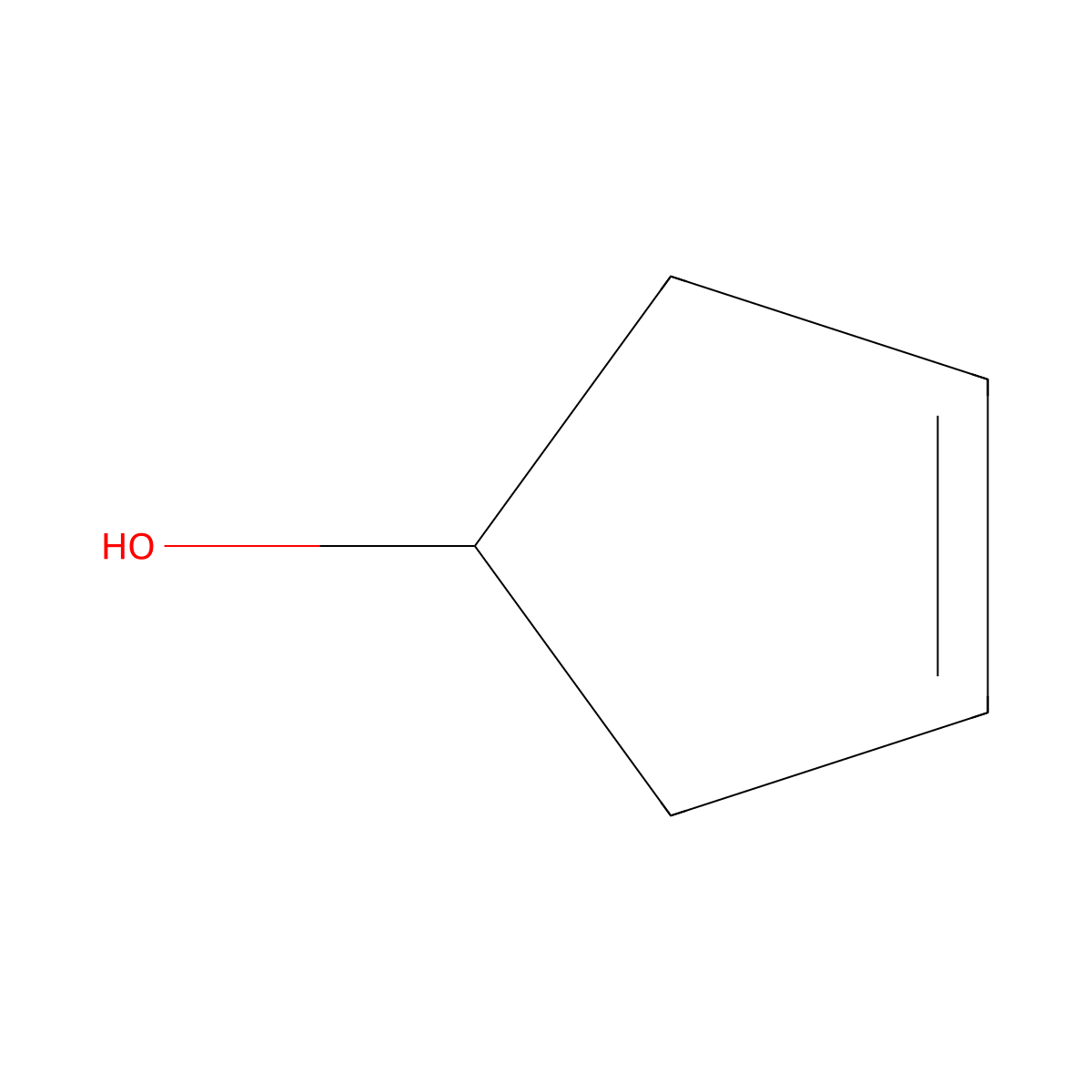 3-Cyclopenten-1-ol molecular structure, CAS 14320-38-8