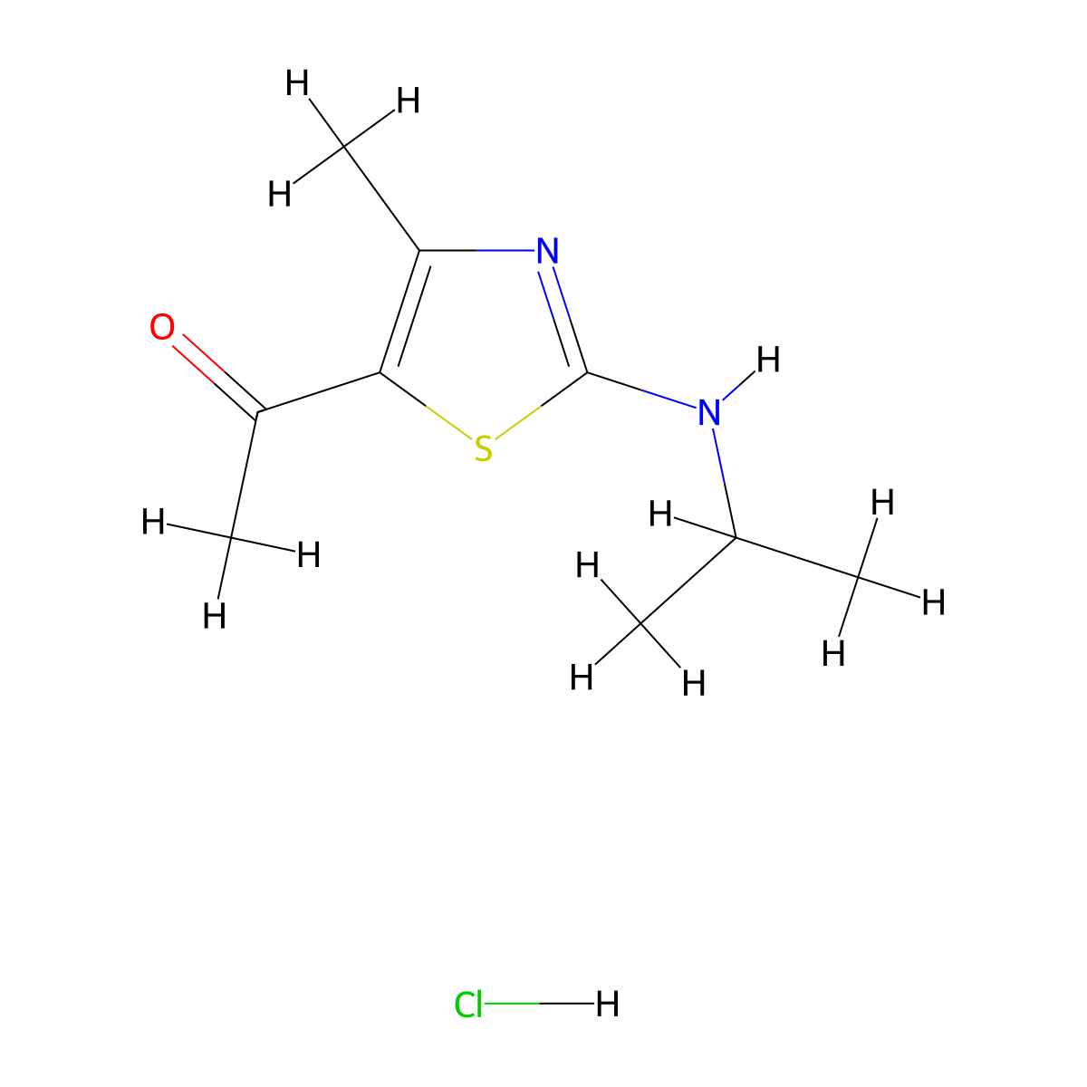 1-[2-(Isopropylamino)-4-methyl-1,3-thiazol-5-yl]ethanone molecular structure, CAS 1432033-87-8