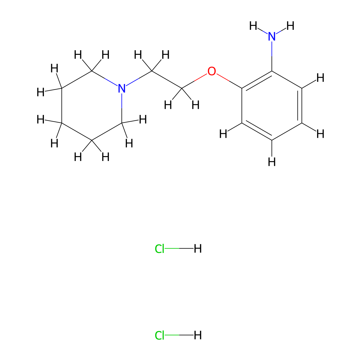 2-(2-Piperidin-1-ylethoxy)aniline;dihydrochloride molecular structure, CAS 1432034-78-0