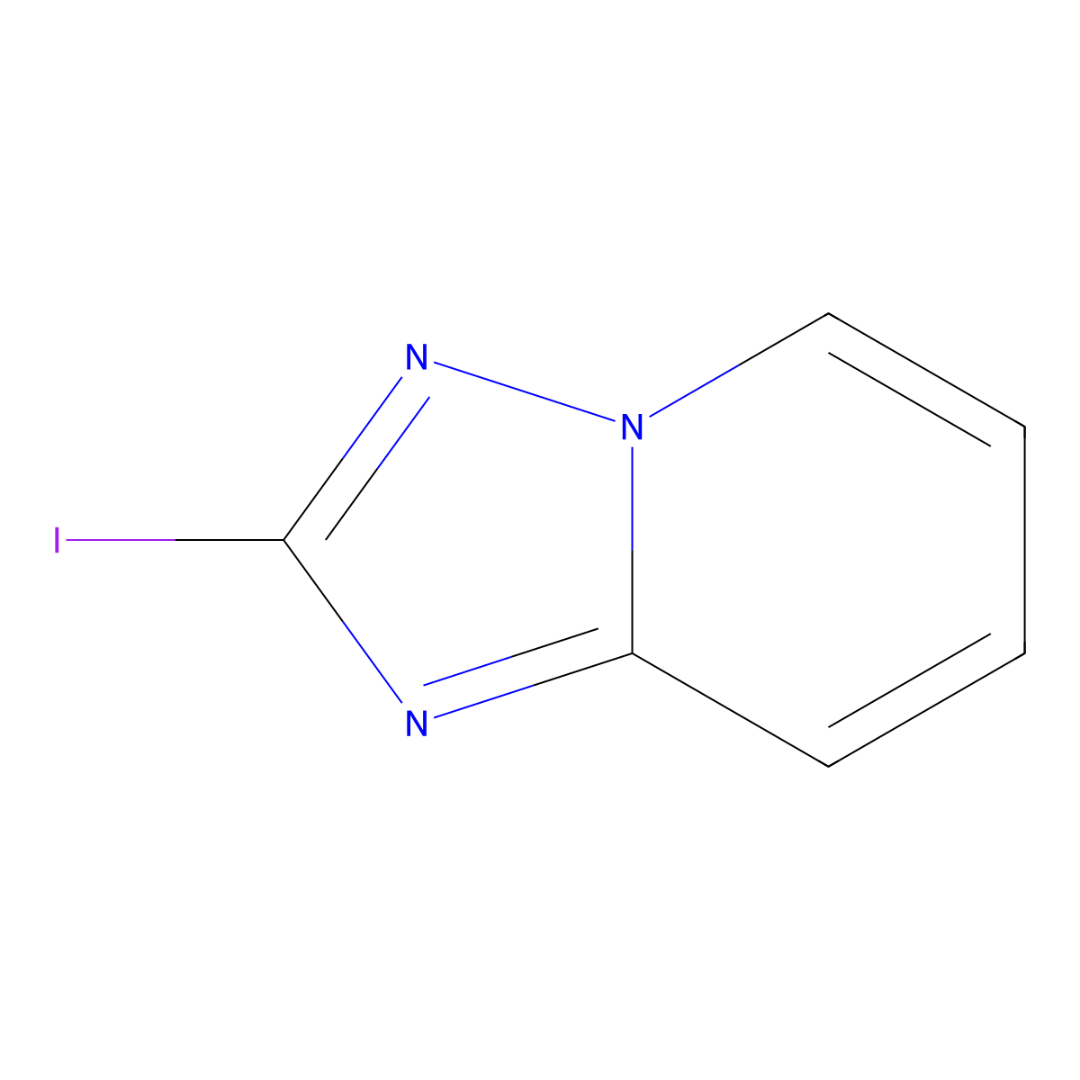 2-Iodo-(1,2,4)triazolo(1,5-a)pyridine molecular structure, CAS 1432060-37-1