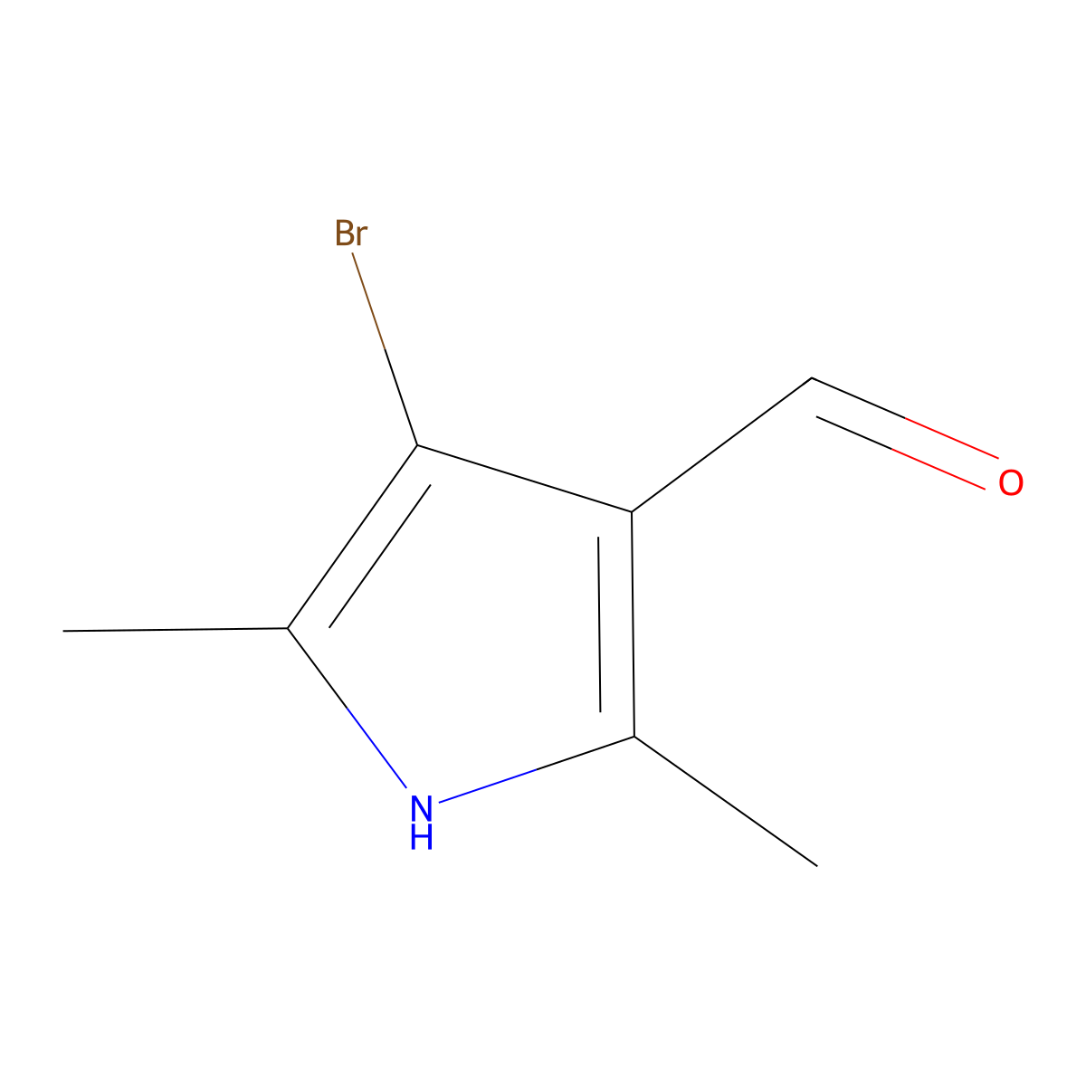 4-bromo-2,5-dimethyl-1H-pyrrole-3-carbaldehyde molecular structure, CAS 1432087-58-5