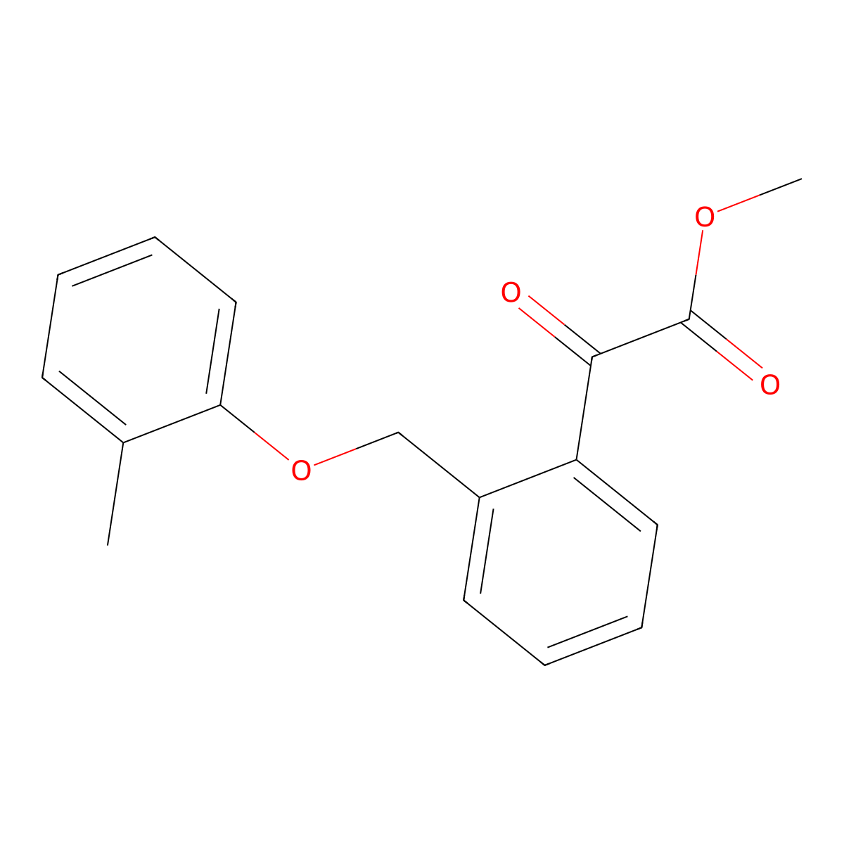 Methyl (2-((2-methylphenoxy)methyl)phenyl)(oxo)acetate molecular structure, CAS 143211-10-3