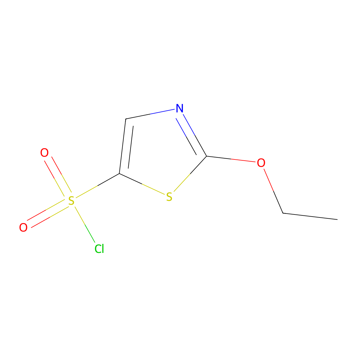 2-Ethoxy-1,3-thiazole-5-sulfonyl chloride molecular structure, CAS 1432129-33-3