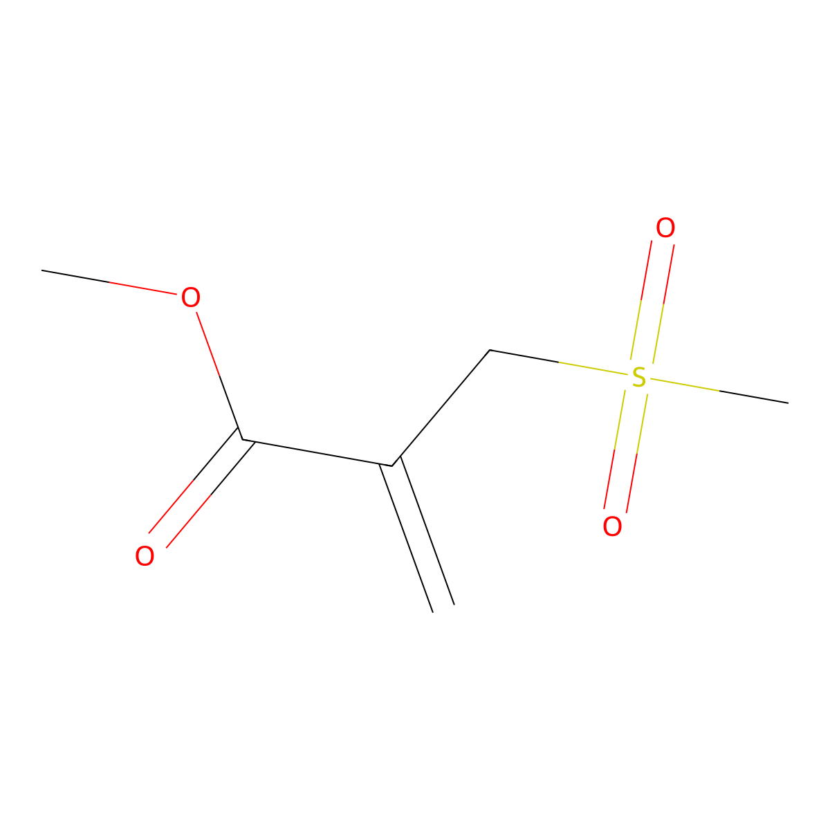 Methyl 2-(methylsulfonylmethyl)acrylate molecular structure, CAS 143224-94-6
