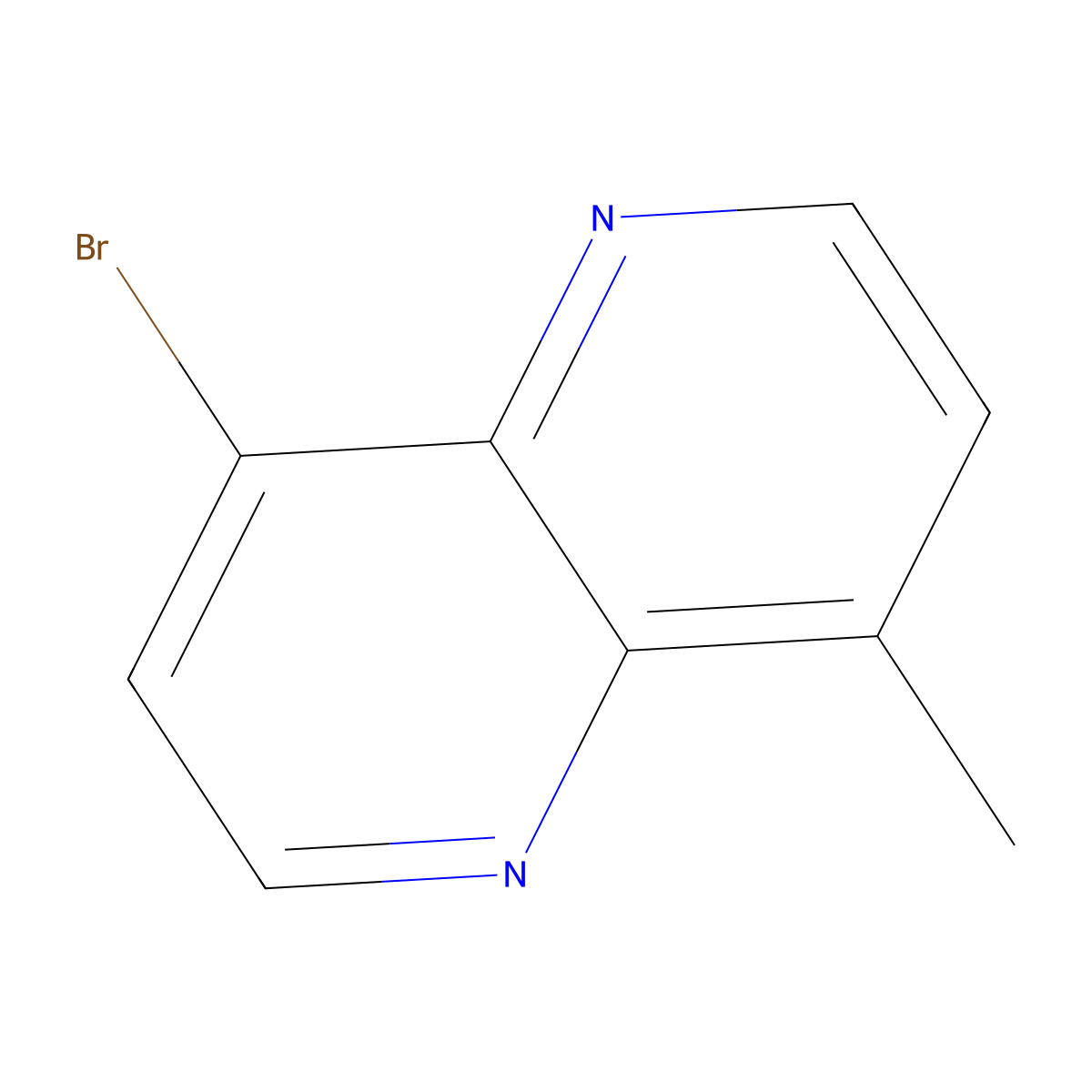4-Bromo-8-methyl-1,5-naphthyridine molecular structure, CAS 1432323-27-7