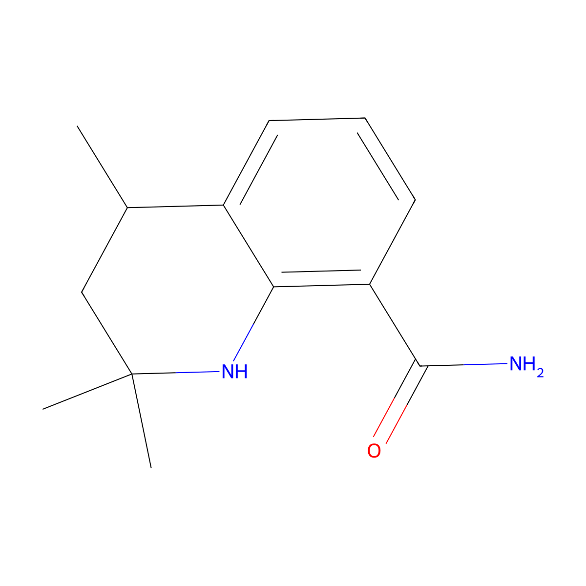 2,2,4-Trimethyl-1,2,3,4-tetrahydroquinoline-8-carboxamide molecular structure, CAS 1432326-42-5