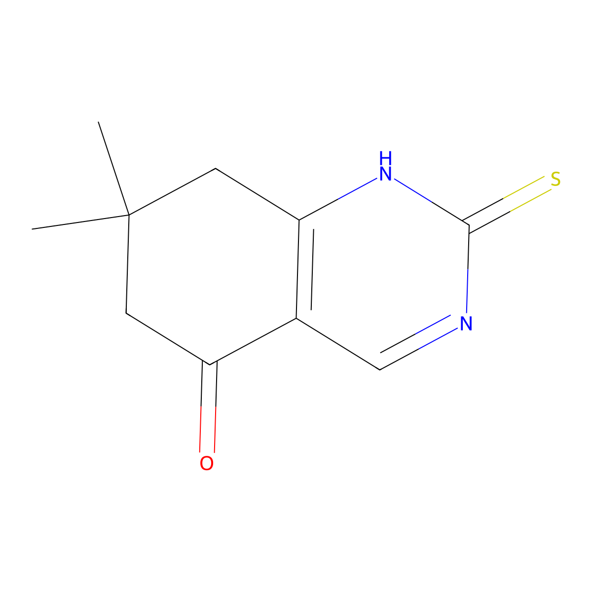 7,7-Dimethyl-2-sulfanyl-5,6,7,8-tetrahydroquinazolin-5-one molecular structure, CAS 1432372-93-4