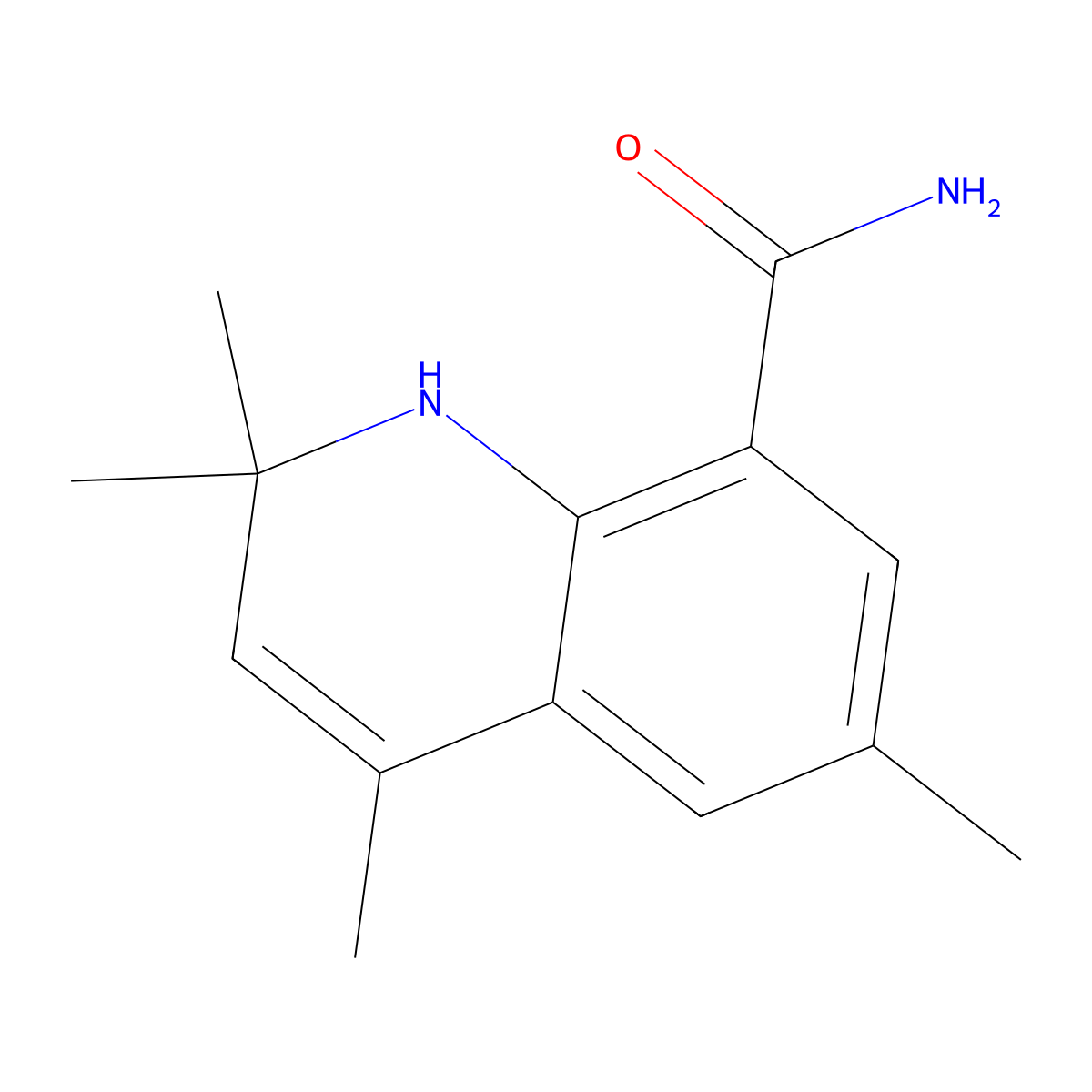2,2,4,6-Tetramethyl-1,2-dihydroquinoline-8-carboxamide molecular structure, CAS 1432391-45-1